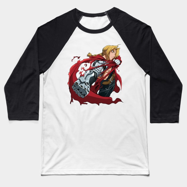 Fullmetal alchemist Edward Elric Baseball T-Shirt by mounier